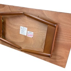 NO.2360 ニトリ 折りたたみローテーブル クラック 9045 DBR 座卓 家具 中古の画像