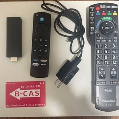【25日まで】テレビ周り一式、fire TV stick・テレビ・テレビ台・B-CASカードの画像