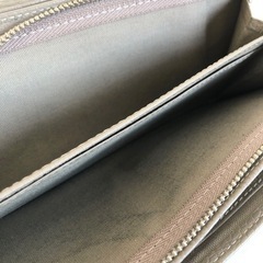 【中古品】コムサ 長財布 ボンシック レディース 74685 COMME CA DU MODE 牛革 本革 レザー グレージュの画像