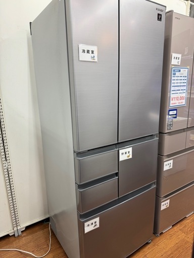 2023年製SHARPの6ドア冷蔵庫入荷中です！