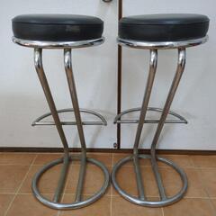 カウンターチェア レトロ ヴィンテージ 2脚の画像
