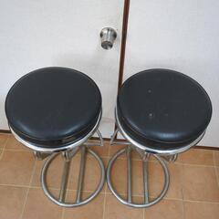 カウンターチェア レトロ ヴィンテージ 2脚の画像