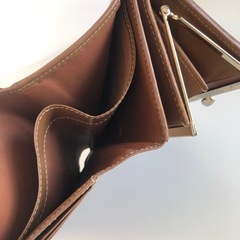 【中古品】アンティーク がま口 NINA RICCI ニナリッチ 財布 二つ折り レディース ブラウンの画像