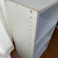 三段 カラーボックス 白 収納棚の画像