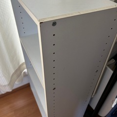 三段 カラーボックス 白 収納棚の画像