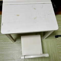 早い者勝ち！ 子ども 学習机 机•椅子セット 白の画像