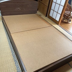 ▶︎GWまでの期間限定◀︎　シングルベッドフレーム　木製　収納付き