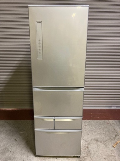 取引決定済　TOSHIBA 2019年製 5ドア冷蔵庫411L GR-P41G(S) 中古品