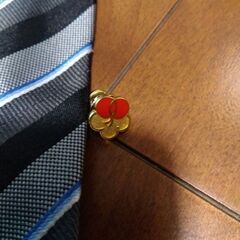日本工業大駒場高校　高校組ネクタイ　校章（赤）の画像
