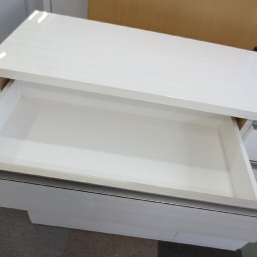 ニトリ 幅120㎝ 4段 ローチェスト ルシート120-LC WH 高さ101×奥行42㎝ 木目調 LUCEAT 引出し 収納家具 タンス 札幌 北20条店