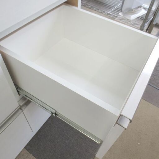 ニトリ 幅120㎝ 4段 ローチェスト ルシート120-LC WH 高さ101×奥行42