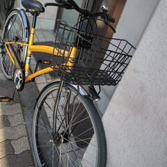 REGAFFINO[レガフィーノ]26吋 シティサイクル 外装6段/LEDオート(オレンジ)の画像