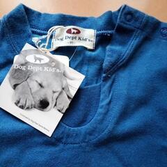 タグ付き【95】Dog Dept Kids　Ｔシャツ　青の画像