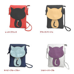 新品・未使用 / ネコ好きサン必見！ネコと一緒にお出かけ♡アンティーク調ミニショルダーバッグの画像