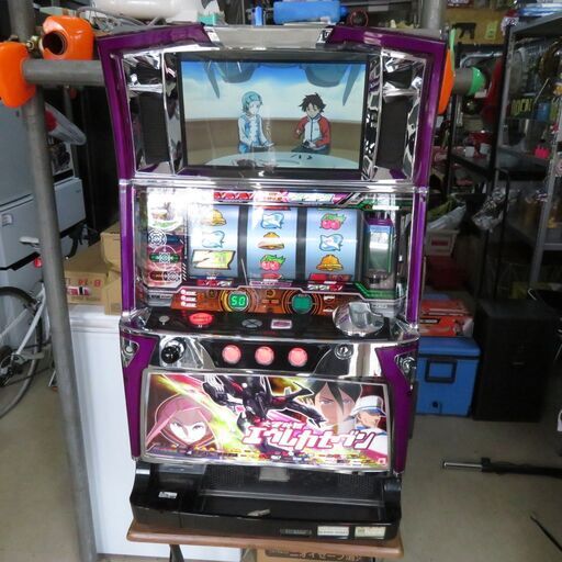 パチスロ実機 エウレカセブン アネモネパネル  不用機 ドアキー・設定キー付 スロット機 クレカ決済可能│江別市のリサイクルショップドロップ