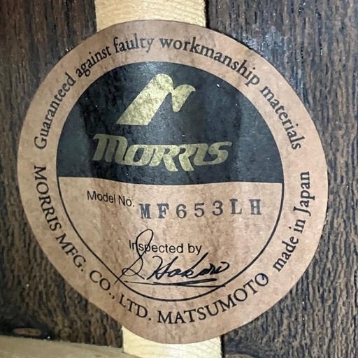 Morris MF653LH レフトハンドモデル　超美品中古品！