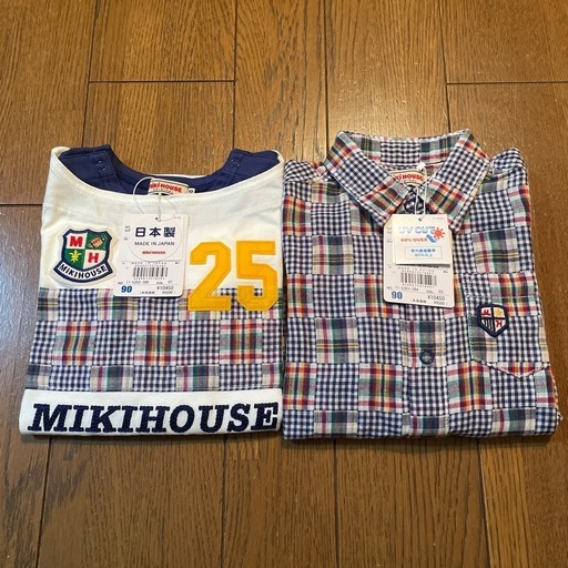 定価¥20,900セット販売】ミキハウス 長袖Tシャツ、襟付きシャツ