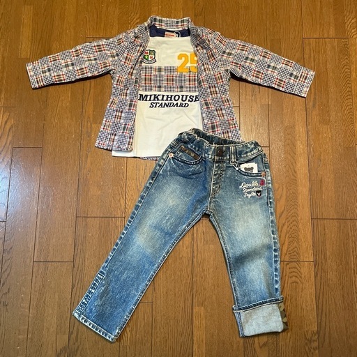 定価¥20,900セット販売】ミキハウス 長袖Tシャツ、襟付きシャツ