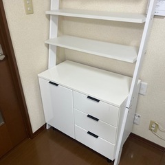 ニトリ エトナ 定価38000円 収納棚 キャビネット リビング収納 ディスプレイラックの画像