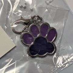 ペット/肉球チャーム（新品）パープルの画像