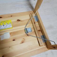 無印良品パイン材テーブル折りたたみ式 幅80×奥行50×高さ