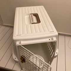 【成約済】アイリス　犬キャリー　Mサイズ白の画像