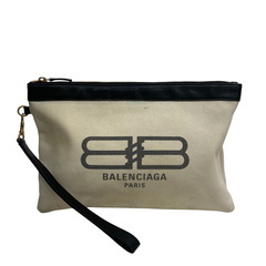 BALENCIAGA(バレンシアガ) ホワイト ピンク ロゴ ストラップ