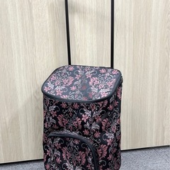 【無料！！】大容量　お買い物キャリー　買い物カート　花柄 