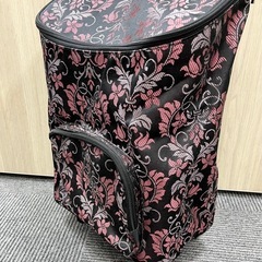 【無料！！】大容量　お買い物キャリー　買い物カート　花柄 の画像