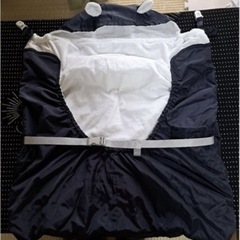 抱っこ紐 防寒 ケープ ベビーカーブランケットにもなる 撥水加工の画像