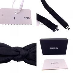 シャネル CHANEL ネクタイ リボン 蝶ネクタイ ブラック (TK