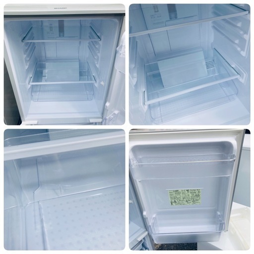 【大阪府下又は近郊は配送設置込み】SHARP 冷凍冷蔵庫 SJ-D14B-S 137L冷蔵庫 2016年製/YMJ044-11