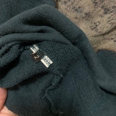 ★ 切りっぱなしのグリーン ミニ裏毛ロンT 音符 楽譜柄 ★の画像
