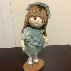 米山京子風葉っぱのフレディ女の子ハンドメイド 人形ドール置物