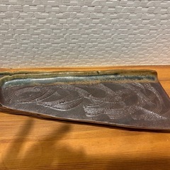 無名陶芸作家の長皿
