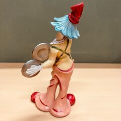 イタリア製 ピエロの置物（シンバル）約24cmの画像