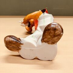 イタリア製 ピエロの置物（ホルン）約24cmの画像