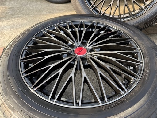 ガリキズ無し レアマイスター ティニャネロ(パールブラック/ブロンズクリア) 19/7.5J/＋47 PCD114.3 5H 225/55r19 LEHRMEISTER TIGNANELLO