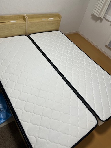 (決定)ベッドフレームベッドマット２個