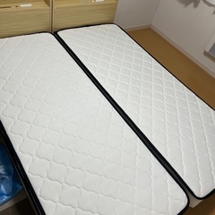 木目調 シングルベッドセット 収納2ヶ所 宮付き 長谷川家具 スイート 