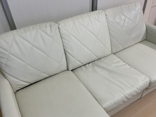 LOWYA ロウヤ ソファ ソファセット リビングソファ カウチソファ 3人掛け sofa PVC ホワイト