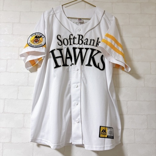 ホークス ホーム レプリカ ユニフォーム 23 周東右京 Lサイズ