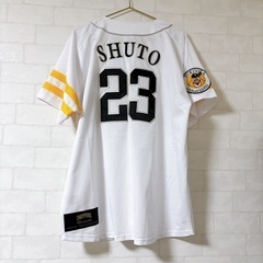 ホークス ホーム レプリカ ユニフォーム 23 周東右京 Lサイズ