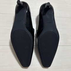 新品 パンプス ローヒール 滑り止め 23.5 ヒール高3.0の画像