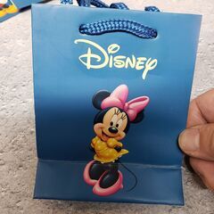【未使用】Disney/ディズニー ミッキー ミニー ミニ紙袋 ミニショップ袋の画像