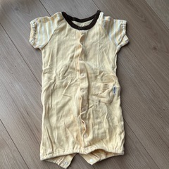 コムサ　コムサイズム　50 60 70 子ども　半袖　赤ちゃん　服　ロンパース　黄色　赤ちゃんの画像