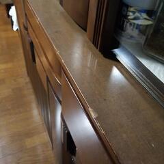 【お値段相談下さい】天然木  食器棚の画像