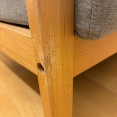 ニトリ３人掛けソファの画像