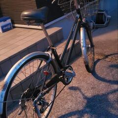 前輪後輪パンク自転車