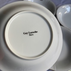 【未使用・美品】Guy Laroche ギ・ラロッシュ 深皿5枚セット（桃山陶器）の画像